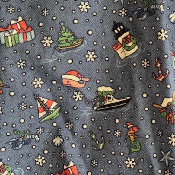 VINEYARD VINES Men's Christmas Cotton Santa Whale Lounge Pajama Pants - Picture 11 of 15